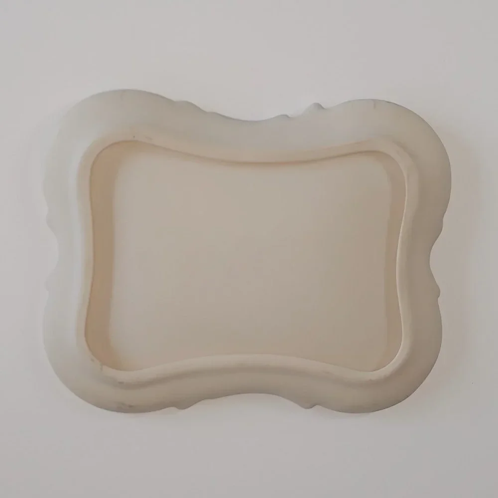 Kansas Artist Bess Quigel Signed hand-painted 'Secrets' tray 1985
